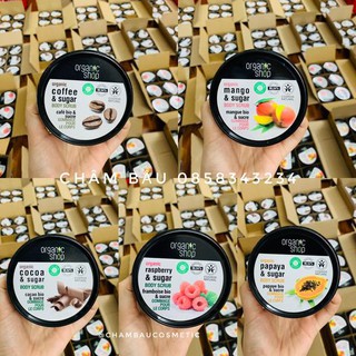 Tẩy Da Chết Body Organic Shop Sẵn Nhiều Mùi Lựa Chọn Cho Các Nàng