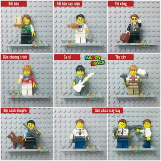 Nhân vật Lego minifigures ( 8 mẫu ngành nghề E )