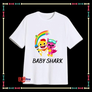 ÁO THUN BÉ GÁI IN HÌNH BABY SHARK
