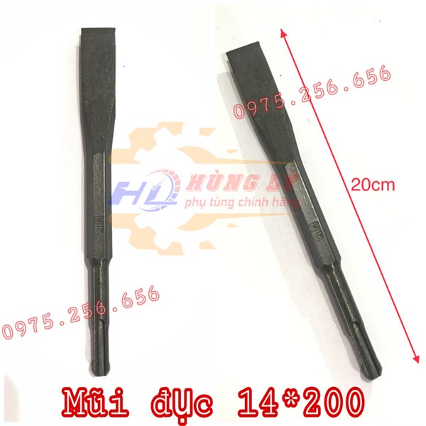 Mũi Đục 14*200 Dẹp thiết bị đồ dùng máy cầm tay phụ tùng Hùng Lỳ