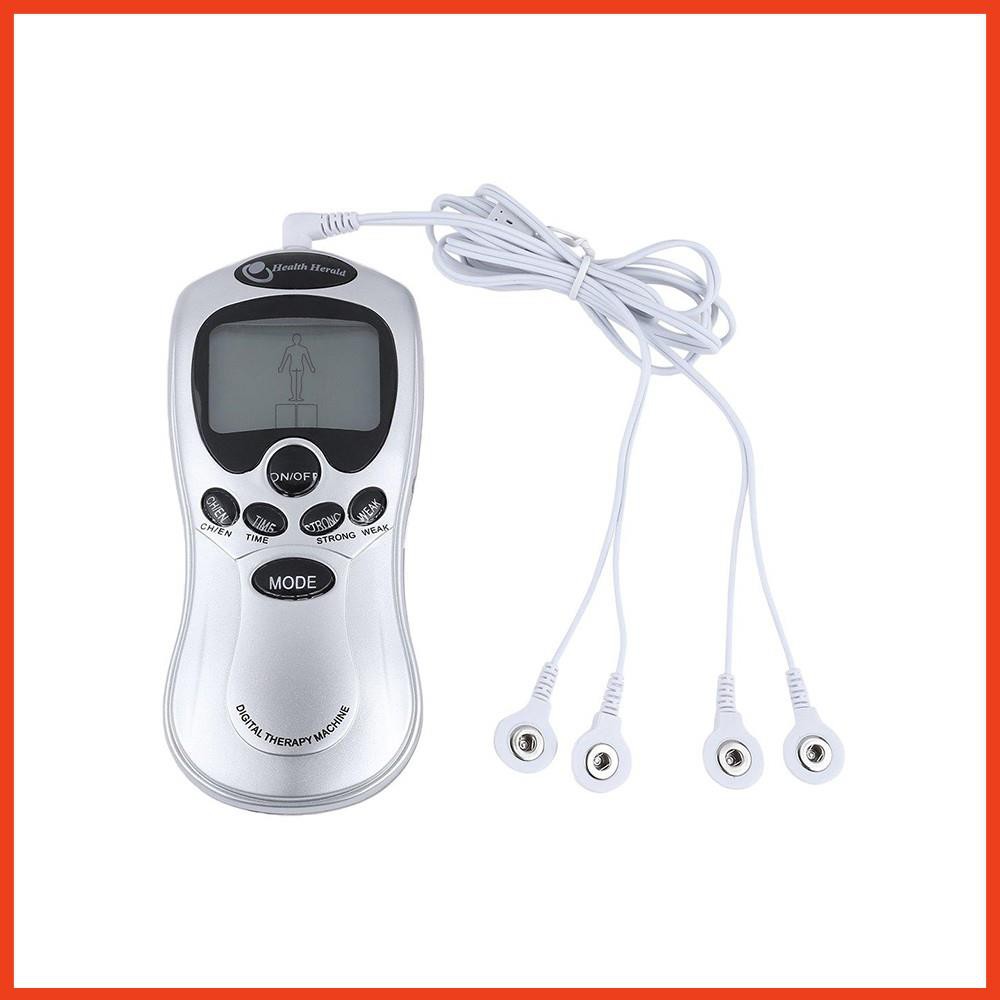 Máy Massage Xung Điện Digital Therapy Machine SYK-208 4 Miếng Dán Vật Lý Trị Liệu Mát Xa Châm Cứu Bấm Huyệt Cầm Tay