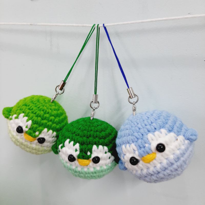 Móc khóa chim cánh cụt móc len mini 🐧 - Amigurumi penguin