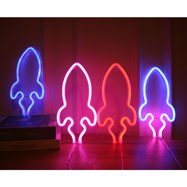 Đèn LED Neon Trang Trí KUNBE Treo Tường Decor Phòng Làm Việc, Phòng Ngủ, Sự Kiện Đa Dạng Kiểu Dáng Màu Sắc