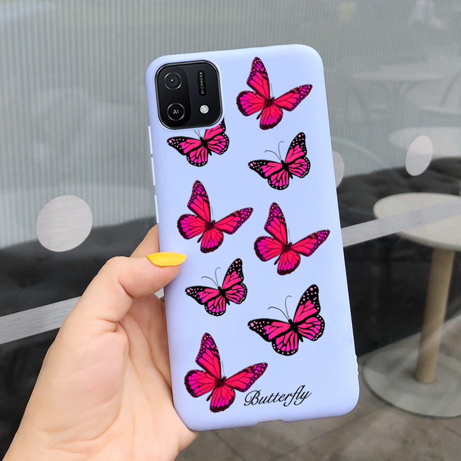 Ốp Điện Thoại TPU Dẻo Họa Tiết Hoạt Hình Bông Hoa Xinh Xắn Cho OPPO A16k 2021 OPPO A 16K A16 K CPH2349