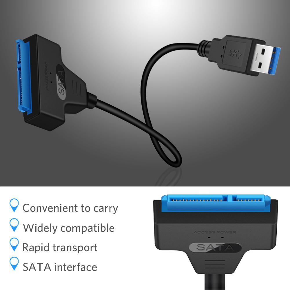 Cáp chuyển đổi USB 3.0 sang cổng cắm đĩa cứng SATA7 15Pin SSD HDD 2.5 Inches