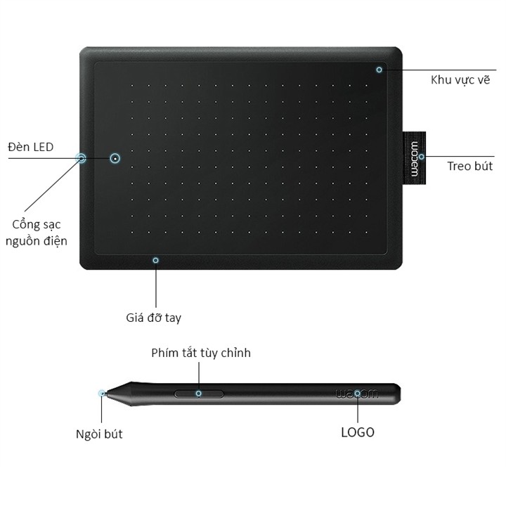 Bảng Vẽ Điện Tử Dùng Cho Máy Tính, Laptop Wacom Ctl-672/K2-F Cao Cấp