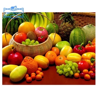 Bộ Tranh Đính Đá Tự Làm Hình Trái Cây Độc Đáo