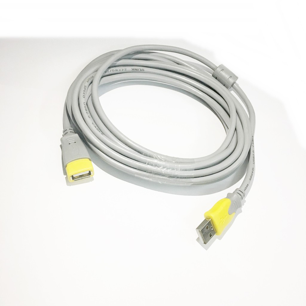Dây USB Nối Dài 1.5M 3M 5M 10M chống nhiễu loại tốt màu Xanh Xám giao ngẫu nhiên màu VNET