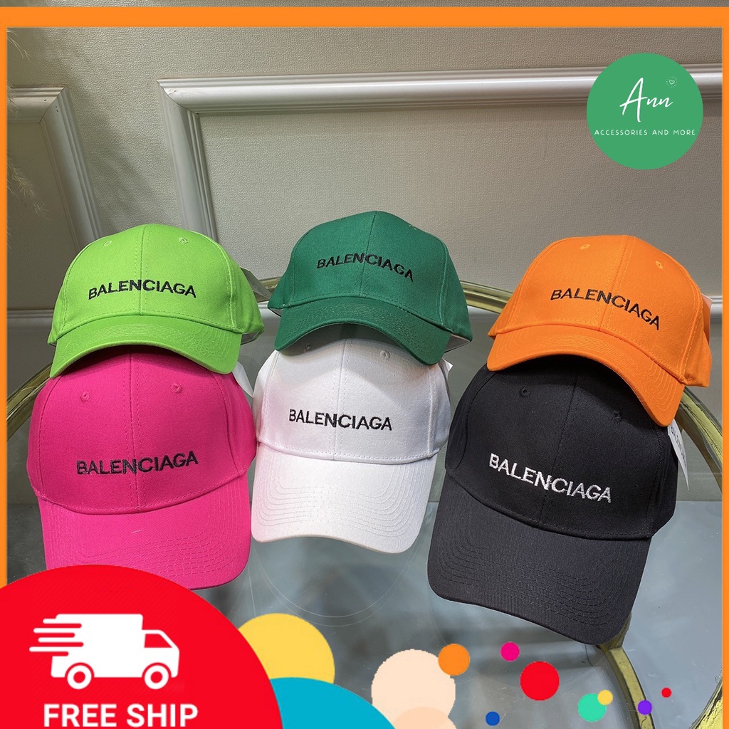 Mũ Lưỡi Trai Balenciaga, Logo hãng Thêu Nổi Bật,Chất Liệu Kaki Cotton, Thiết Kế Thời Trang, Hàng Quảng Châu