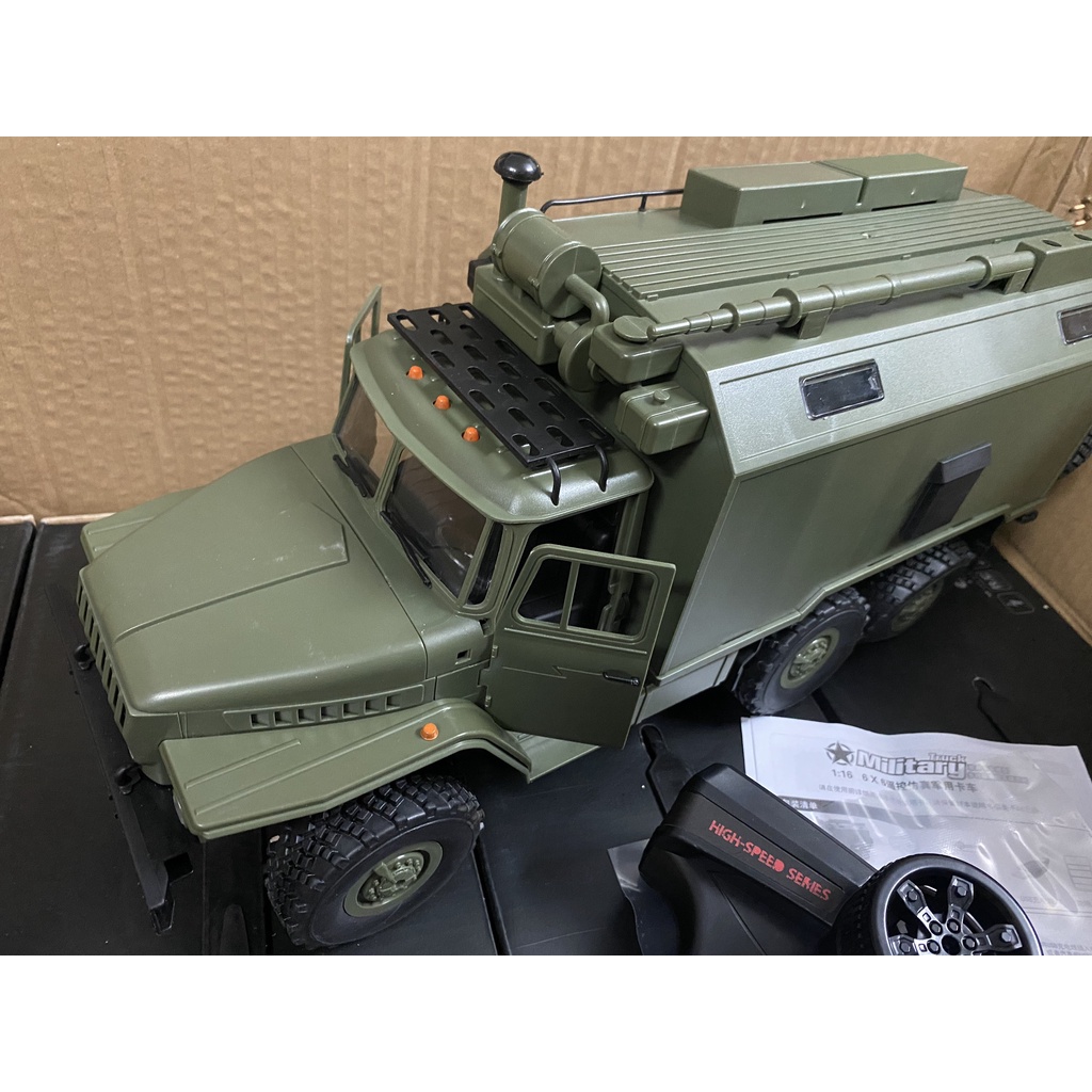 Xe điều khiển WPL B36 Ural - Mô hình Rc Car Military Truck Rock Crawle Ural 4320 1:16 6x6  tỷ lệ 1/16 sóng 2.4Ghz