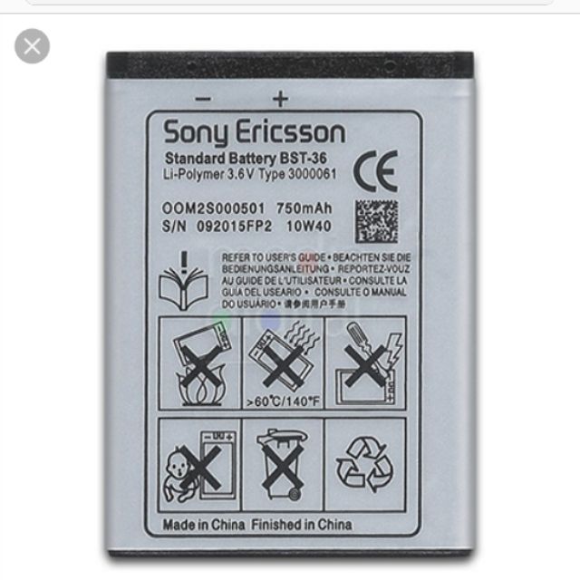 Pin sony bst 36