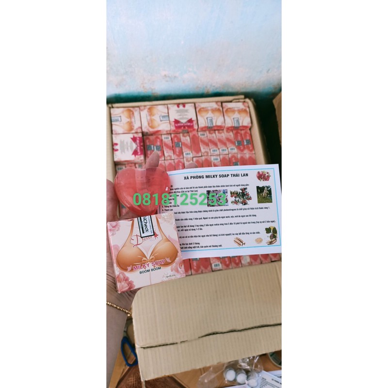 GIÁ SỈ COMBO 10 HỘP SOAP NỞ NGỰC MILKY BOM BOM