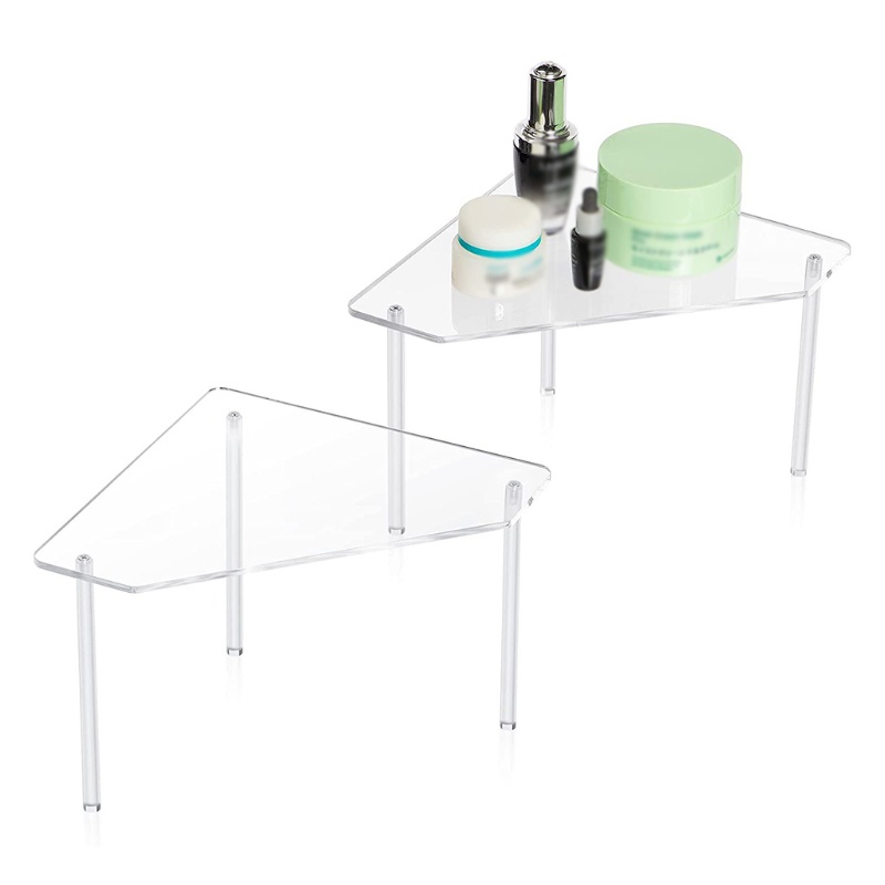 Bộ 2 Kệ Nhựa Acrylic Trong Suốt Đựng Đồ Dùng Nhà Tắm Tiện Dụng