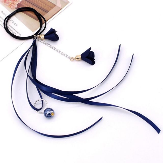 Dây buộc tóc hoa rơi xinh xắn