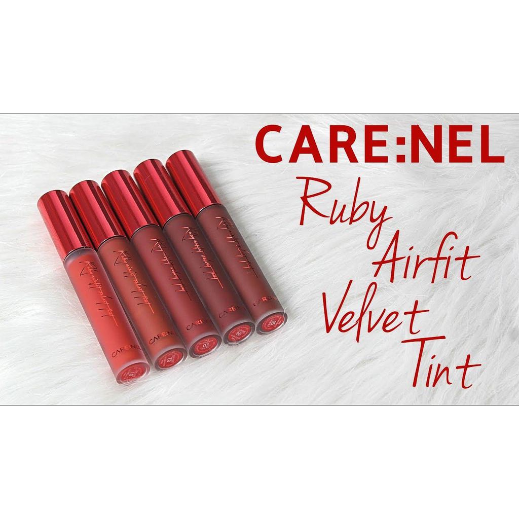 Son Kem Lì Lên Màu Siêu Chuẩn, Siêu Mềm Mịn Carenel Ruby Airfit Velvet Tint