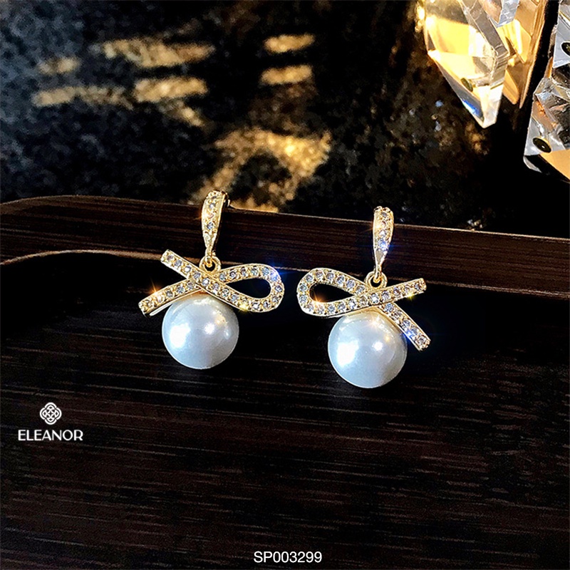 Bông tai nữ Eleanor Accessories hạt ngọc trai nhân tạo phụ kiện trang sức thời trang thanh lịch