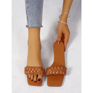 ❤FREESHIP❤ Dép lê nữ thời trang size lớn màu nâu bò 40 41 42 43
