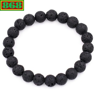 Vòng chuỗi đeo tay đá núi lửa 8 ly, từ 6 ly đến 16 ly, 108 hạt, vòng tay chuỗi hạt, vòng tay hạt chuỗi