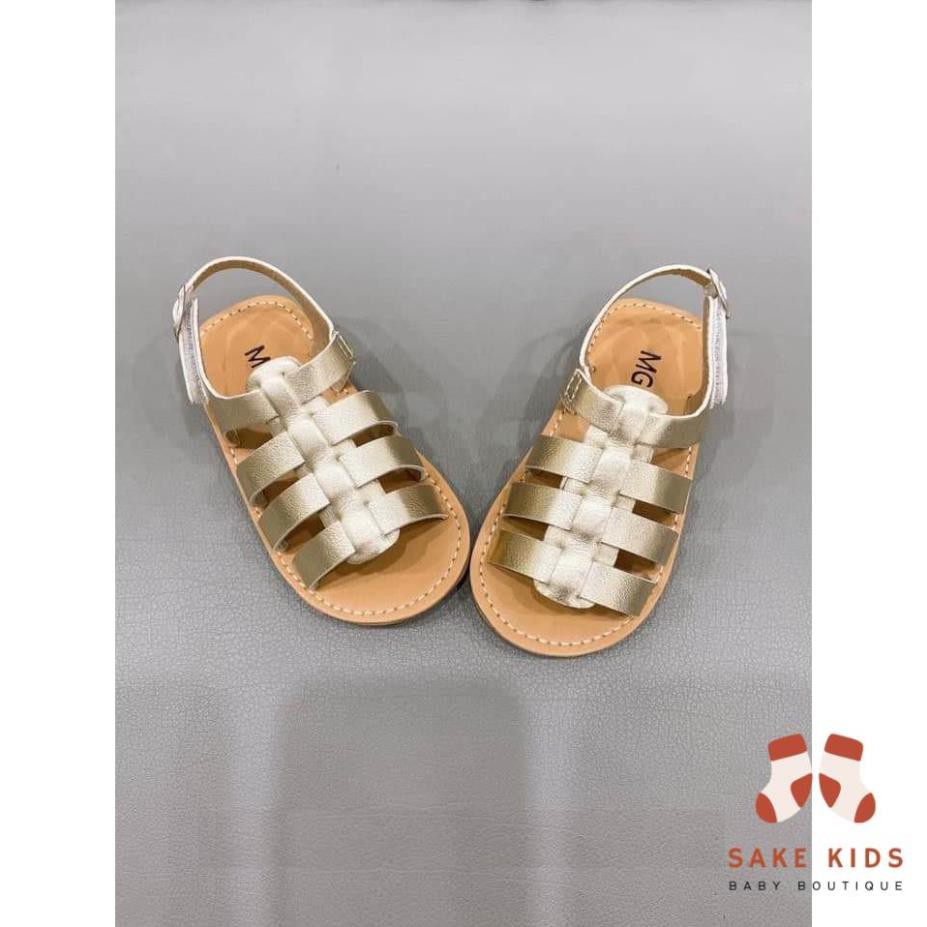 Dép bé gái - Giày sandal cho bé gái quai chéo da PU siêu mềm chắc chắn hàng chính hãng MG Baby đế cao su mềm V531