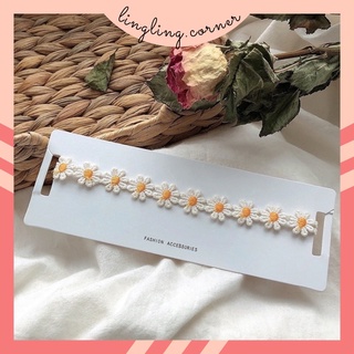 Choker hoa cúc vintage