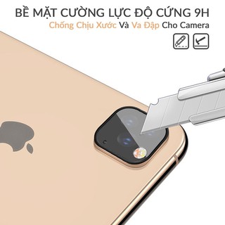 Bộ Khung Bảo Vệ Hợp Kim Gắn Liền Với Kính Cường Lực Camera Iphone 11 Pro / 11 Pro Max- COTEETCL- Hàng Chính Hãng