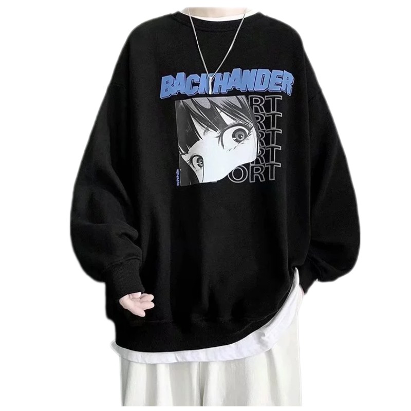 Áo sweater,Áo nỉ bông cotton in chữ Blaclkhander cực đẹp from rộng phong cách Hàn Quốc | BigBuy360 - bigbuy360.vn