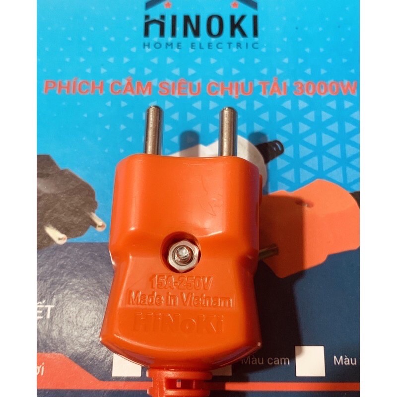 Phích cắm chịu tải màu cam HiNoKI, Phích cắm siêu chịu tải công nghiệp 3000W