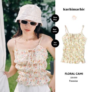 KUCHIMACHIC - Áo 2 dây hoa kuchimade, hoạ tiết hoa nhí xinh xắn phù hợp mặc đi chơi, đi biển, dạo phố KU2D01