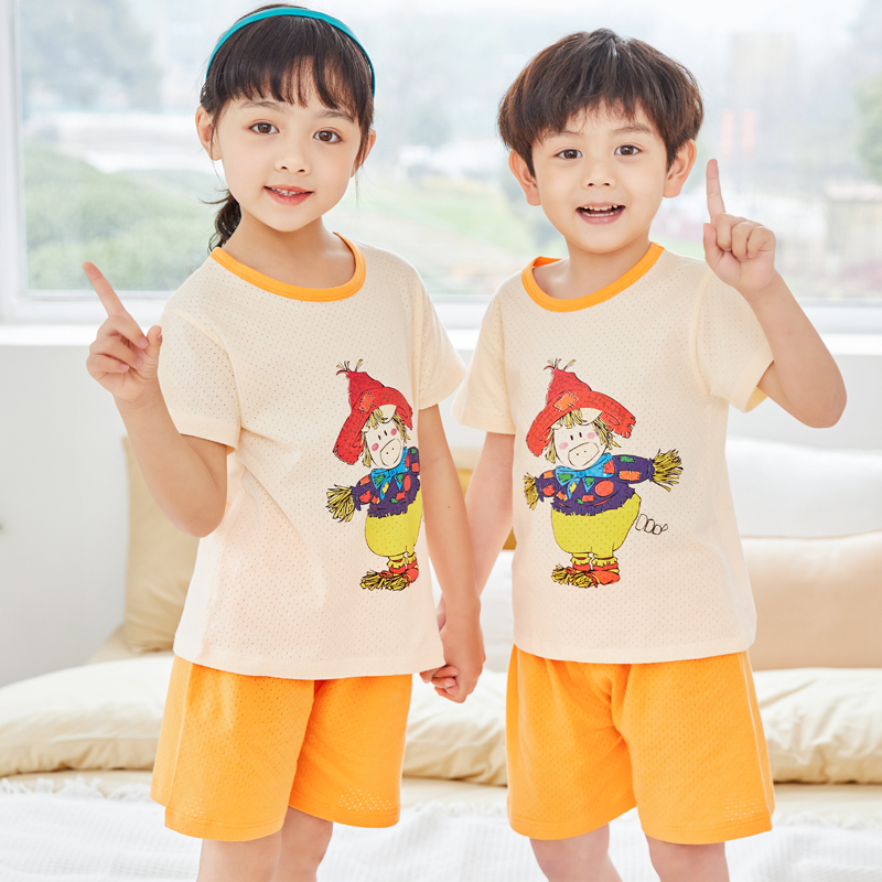 Set Đồ Bộ Ngắn Tay In Họa Tiết Hoạt Hình Đáng Yêu Dành Cho Bé 2 Tuổi