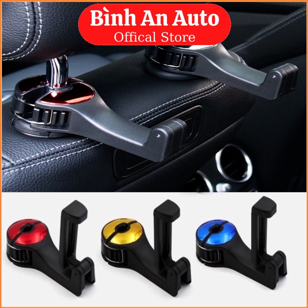 Móc treo đồ ghế sau ô tô kiêm giá kẹp điện thoại phía sau trên ô tô | BigBuy360 - bigbuy360.vn