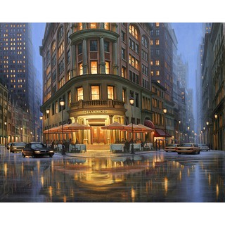DROFE 【40x50cm】~ Bức tranh cảnh đêm thành phố  tz1135 ~  Paint by Numbers for wall art/ Tranh Sơn Dầu Số Hóa Phong Cảnh Nhiều Mẫu Hot Trend - Tranh Số Hóa  Tranh tô màu số hóa các