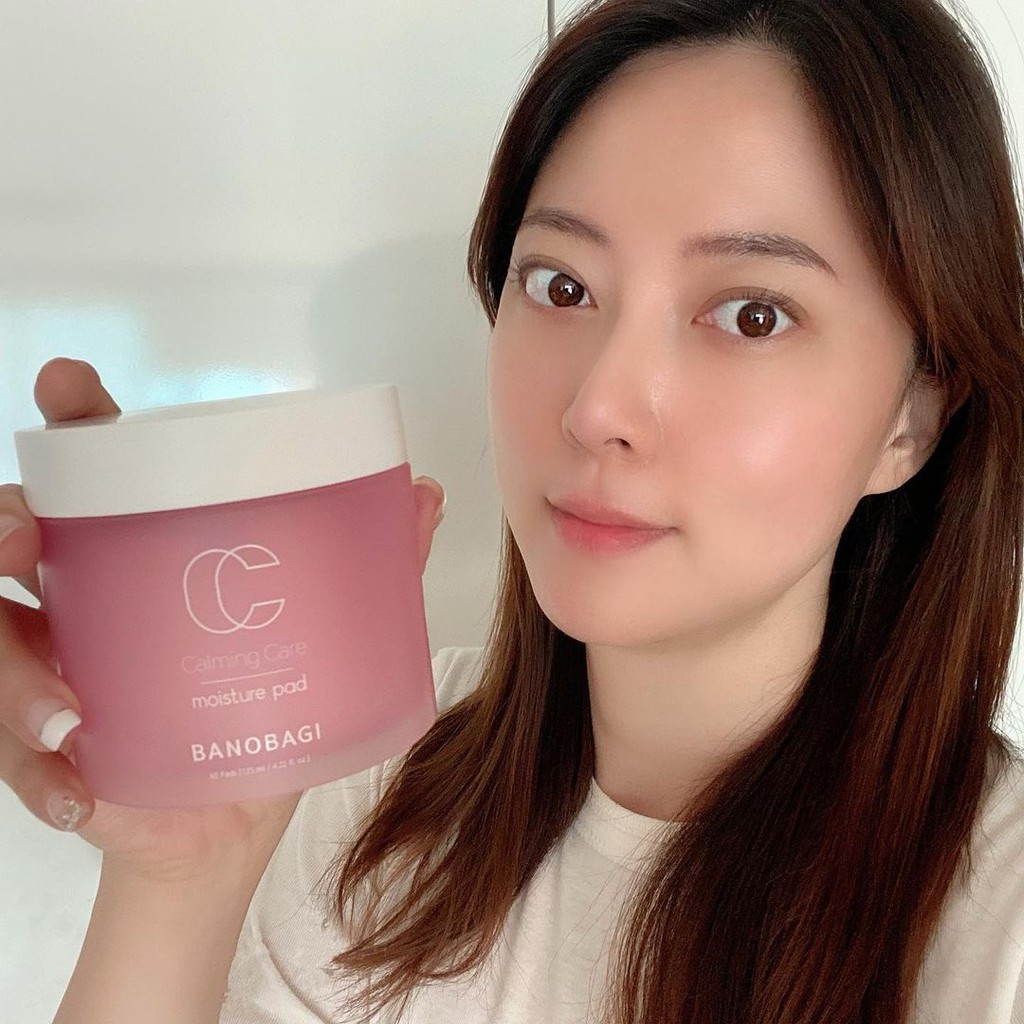 Toner Nước Hoa Hồng Dưỡng Ẩm Dạng Bông Banobagi Calming Care Moisture Pad 60pad/125ml | BigBuy360 - bigbuy360.vn