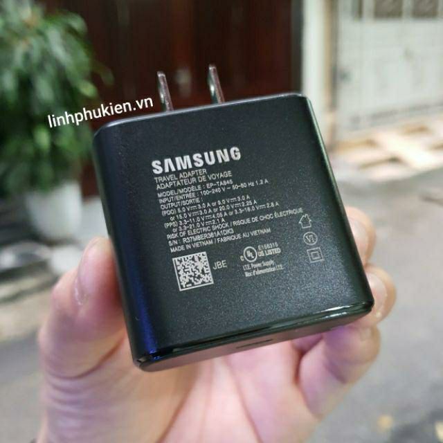 Sạc siêu nhanh Samsung 45W Super Fast Charging EP-TA845 - Hàng chính hãng
