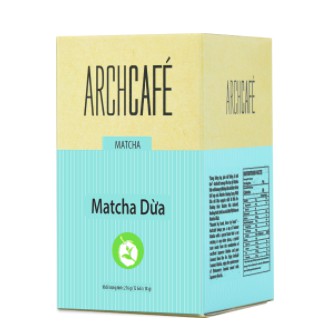 [Mã LTP50 giảm 50000 đơn 150000] Matcha Dừa - Trà hoà tan Archcafé (hộp 12 gói x 17g)