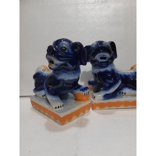Tượng kỳ lân xanh có đế 2 con