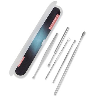 - Bộ ráy tai 5 món kim loại, bộ lấy ráy tai - tiện lợi