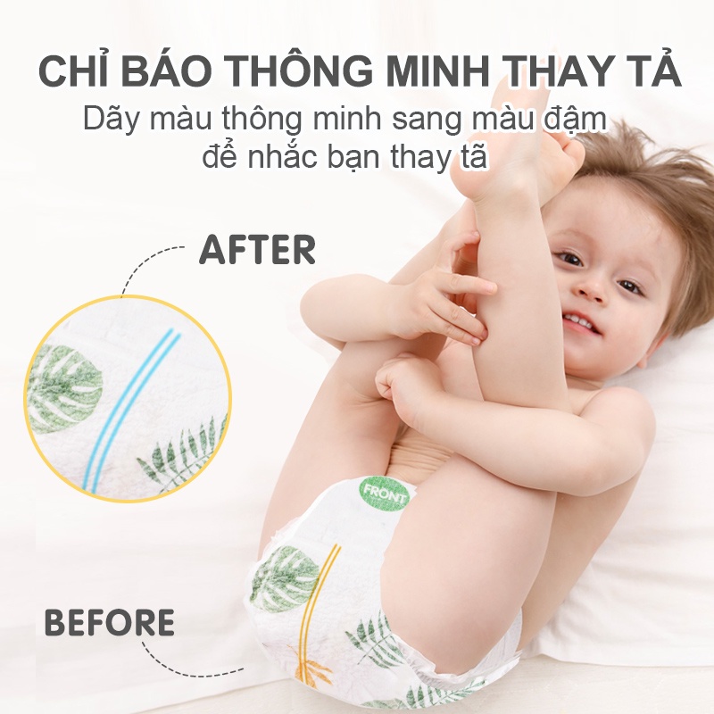 [Einmilk.ân ninh]Tả siêu mỏng xanh lá thấm hút 700ml nước thoáng khí Baby Diapers DIA210