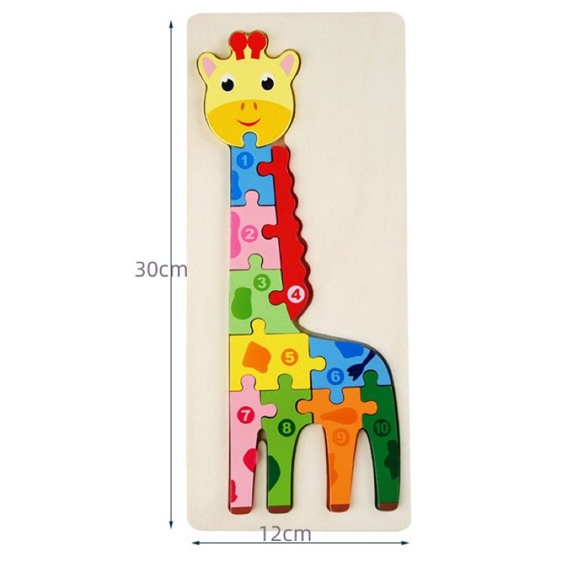 Ghép hình gỗ có số phù hợp cho các bé 1 2 3 tuổi, shop có 8 mẫu