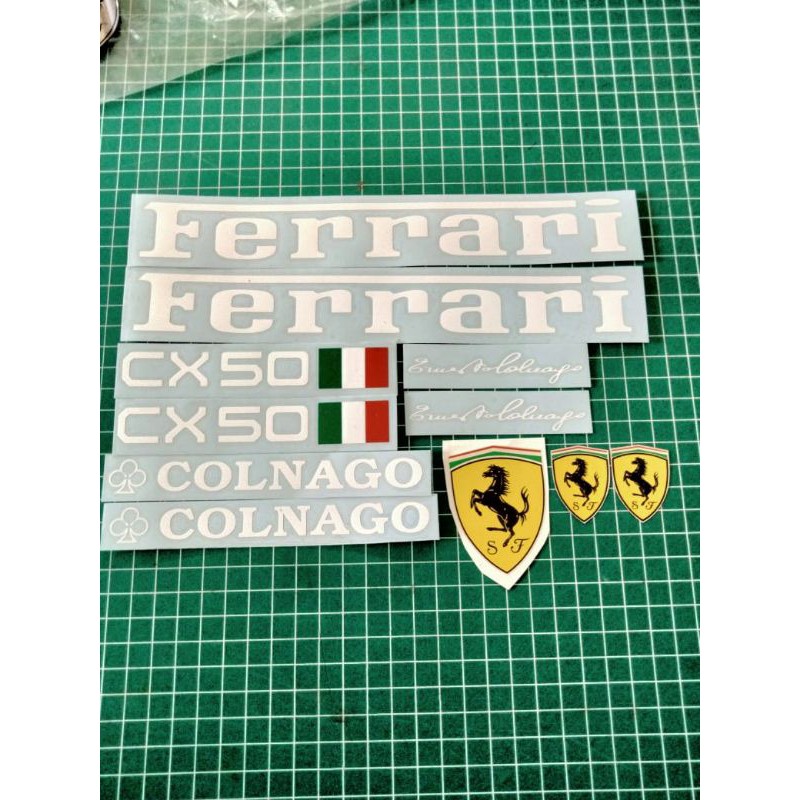 Ferrari Sticker Dán Trang Trí Xe Đạp Đẹp Mắt Cao Cấp