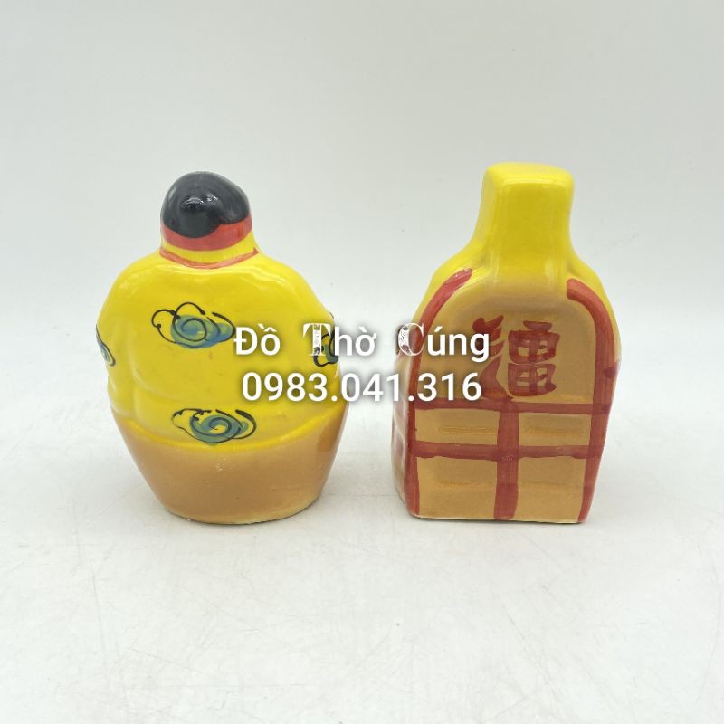 Ông Tài địa màu vàng Bát Tràng các cỡ (QH)