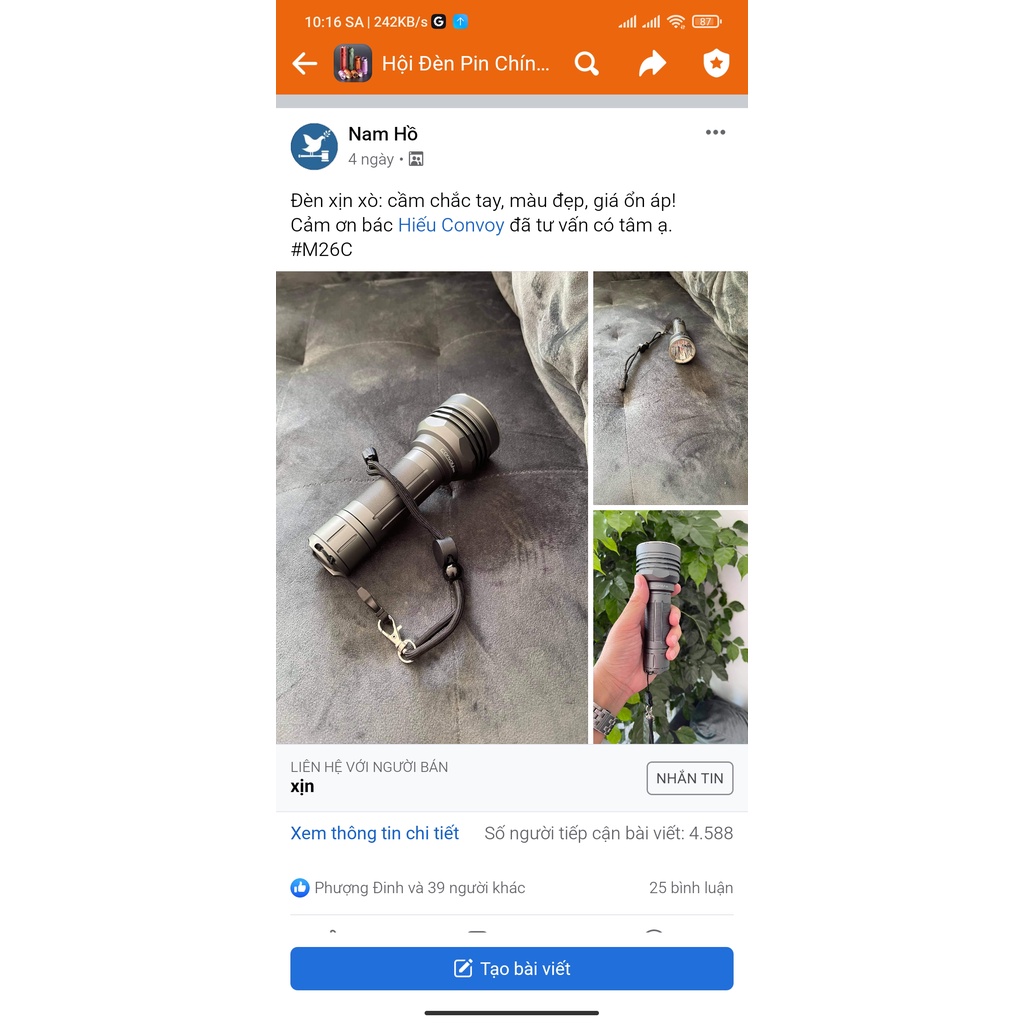 Đèn Convoy M26C 2300lume