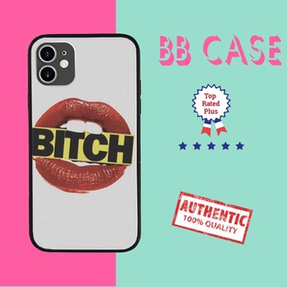 Ốp ĐT thời trang đặc sắc ốp lưng chữ bitch bờ môi quyến rũ dành cho Iphone 5 đến 12 Promax SUPPOD00070