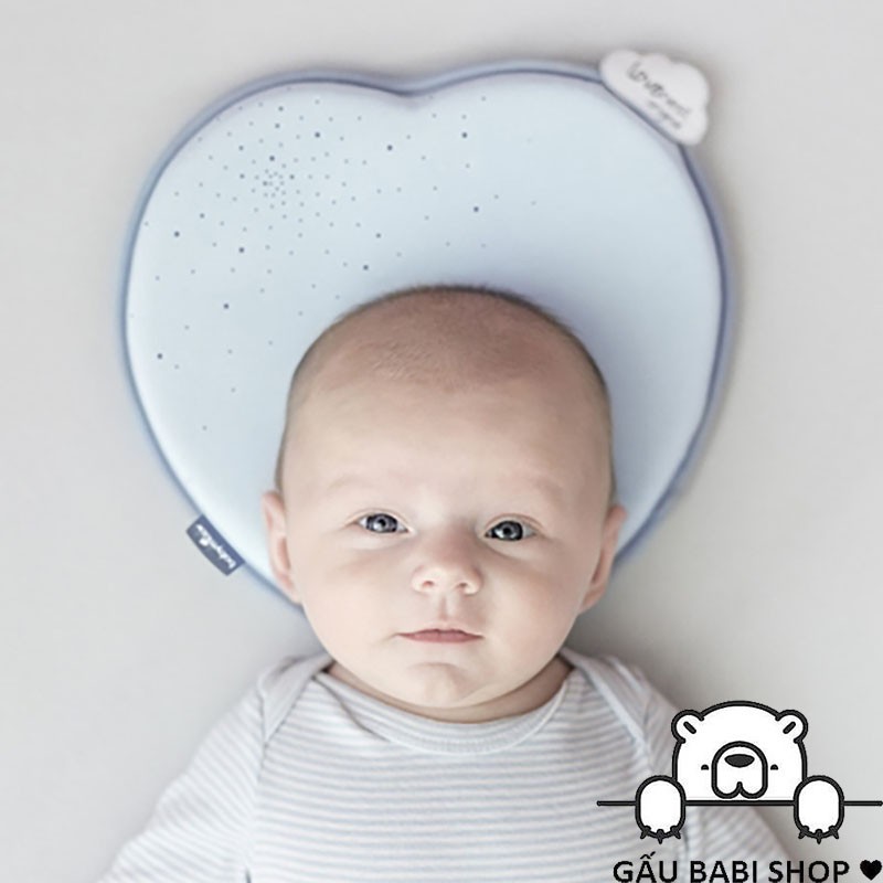 Gối chống bẹp đầu cho bé, gối định hình đầu cho bé Lovenest Babymoov