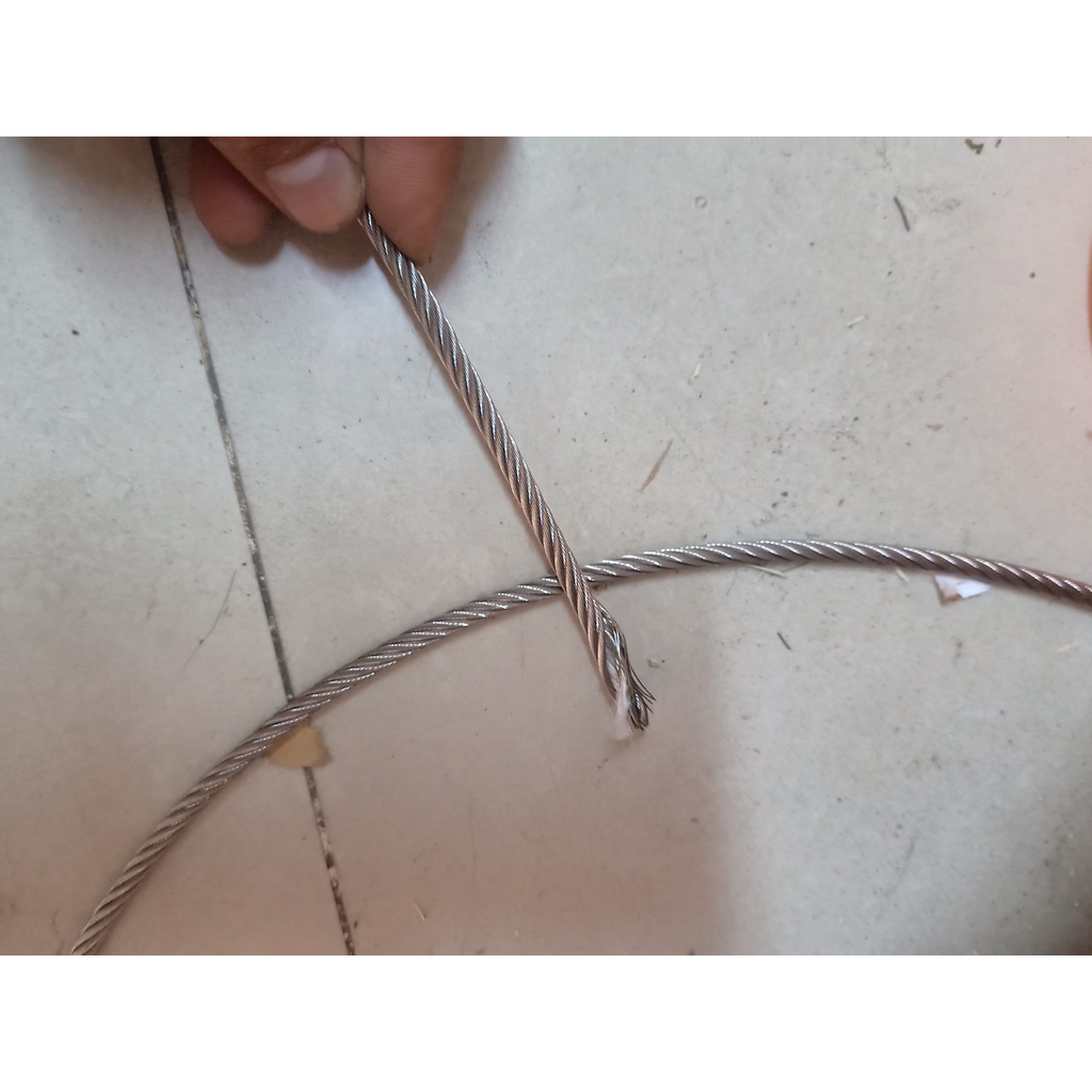 [50 mét] Cáp inox 304 6li (5.5mm) chất liệu thép không gỉ, không nhiễm từ cáp thép giá sỉ THÁI BÌNH VINA