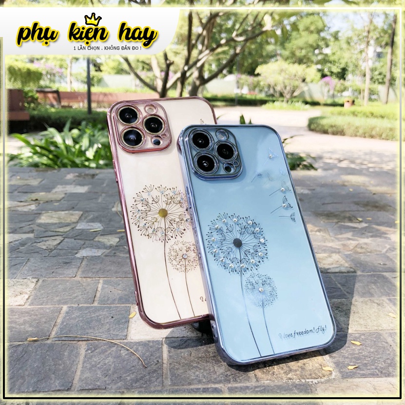Ốp lưng TPU đính đá hoa cao cấp iPhone 13 , 13 Pro , 13 Pro max