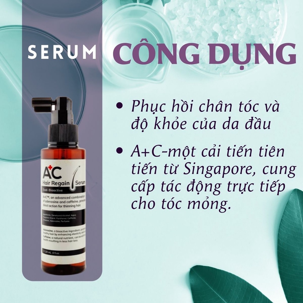 Serum DR.SOMCHAI A+C HAIR REGAIN kích thích mọc tóc, phục hồi tóc hư tổn và bảo vệ da đầu