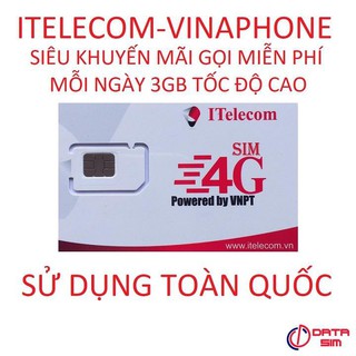 SIM 4G MAY V77 Itelecom Tặng 90GB/Tháng VÀ 43.000 Phút Gọi VINA Miễn Phí