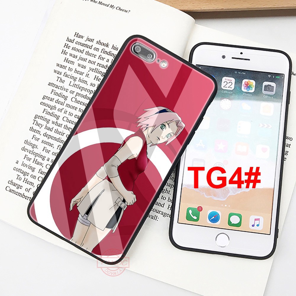 💕HOÀN XU💕 Ốp kính cường lực in hình các nhân vật naruto cho iphone 6/6s/6+/6s+/7/8/7+/8+/x/xs/xs max/xr/12pro - A1203