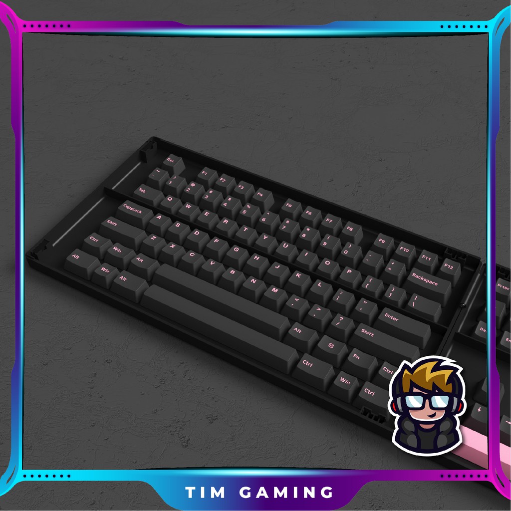 Bộ Keycap AKKO Black Pink
