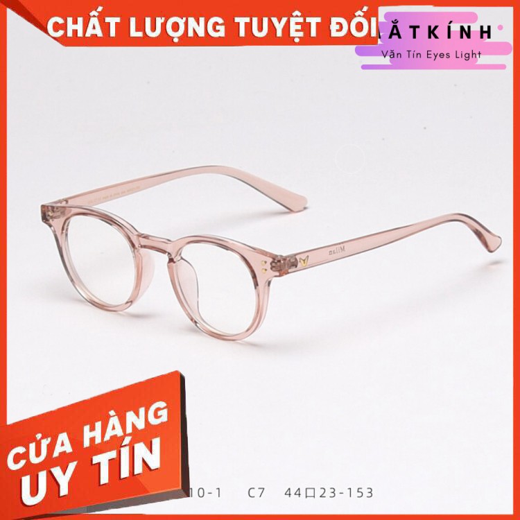 HÀNG CAO CẤP - Mắt kính thời trang Eyes Light T430 gọng kính cận nam nữ mắt tròn càng nhựa...
